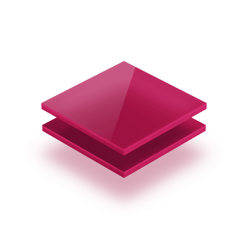 Acrylglas Platte opal Magenta