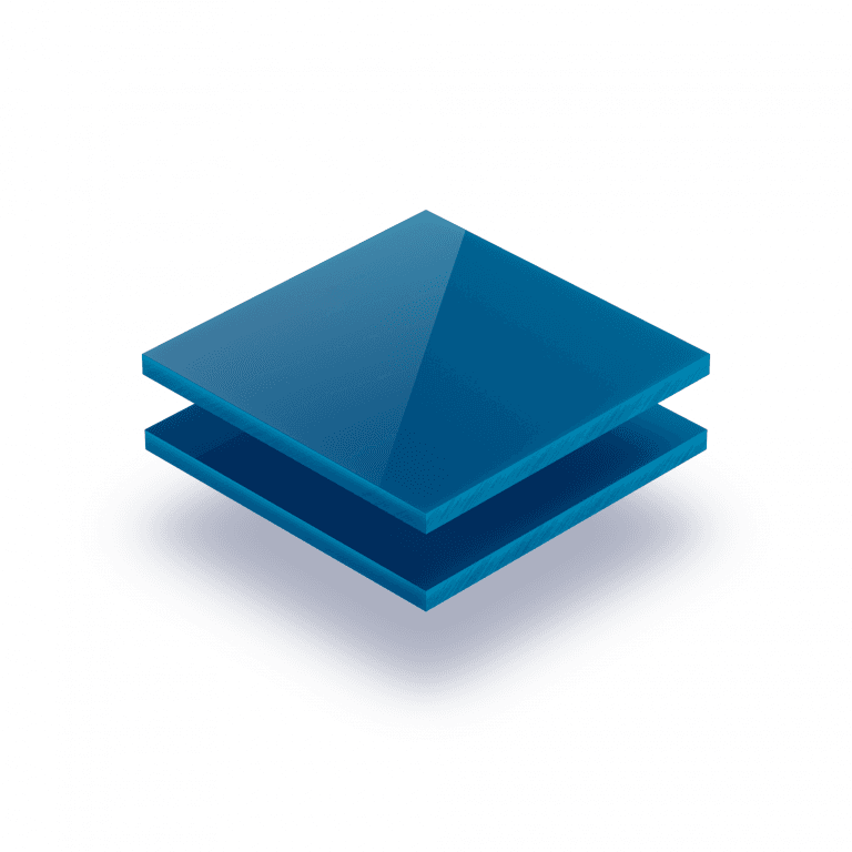 Plaque de lettres 8mm bleu signalisation