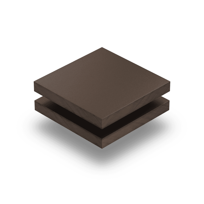 Panneau HPL structuré 6mm brun chocolate RAL 8017