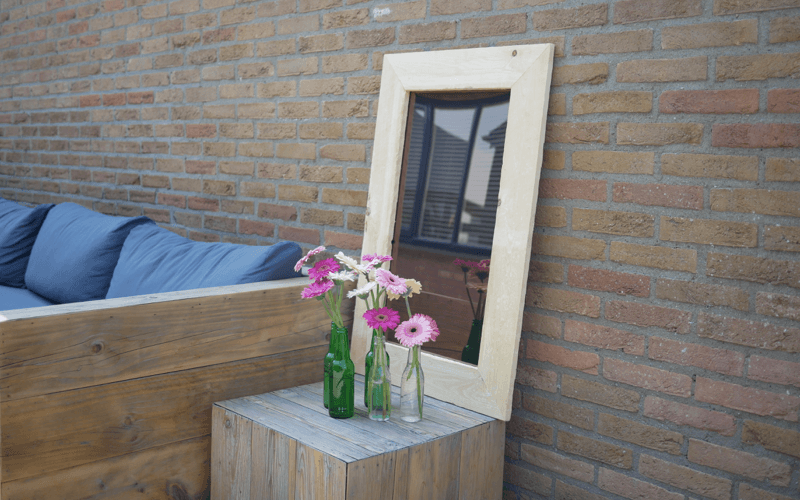 Belles idées de jardin miroir de jardin en plexiglas standing