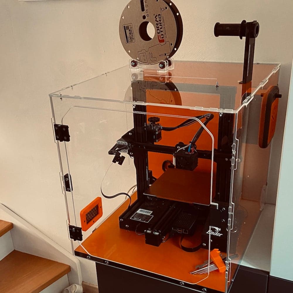 Caisson pour imprimante en plexiglass