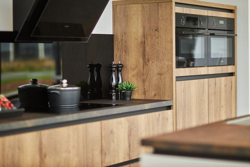 Credence cuisine plexiglass noir