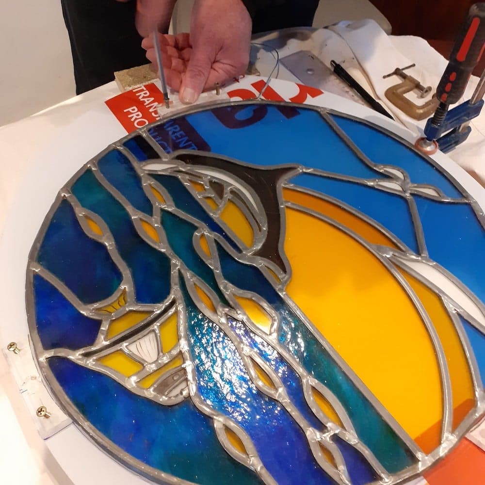 Exposition d’un vitrail à l’aide de polycarbonate 2