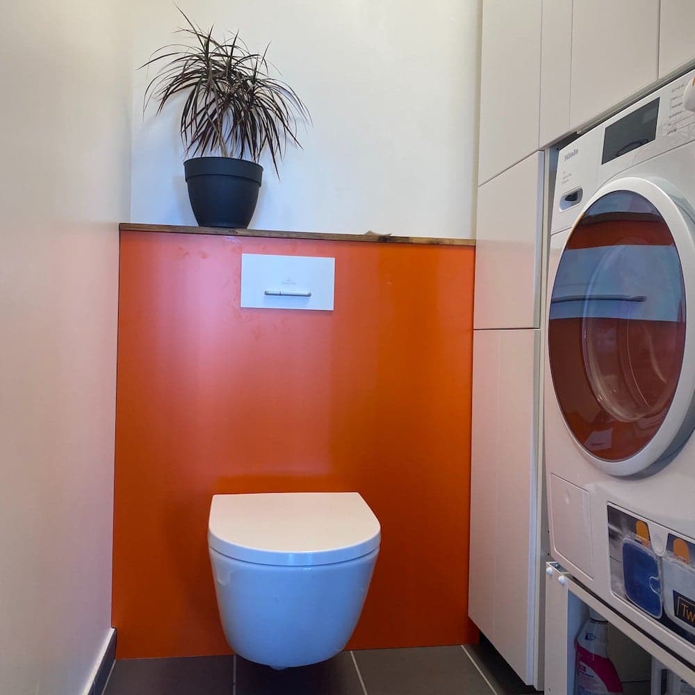 Habillage des WC en Alupanel3