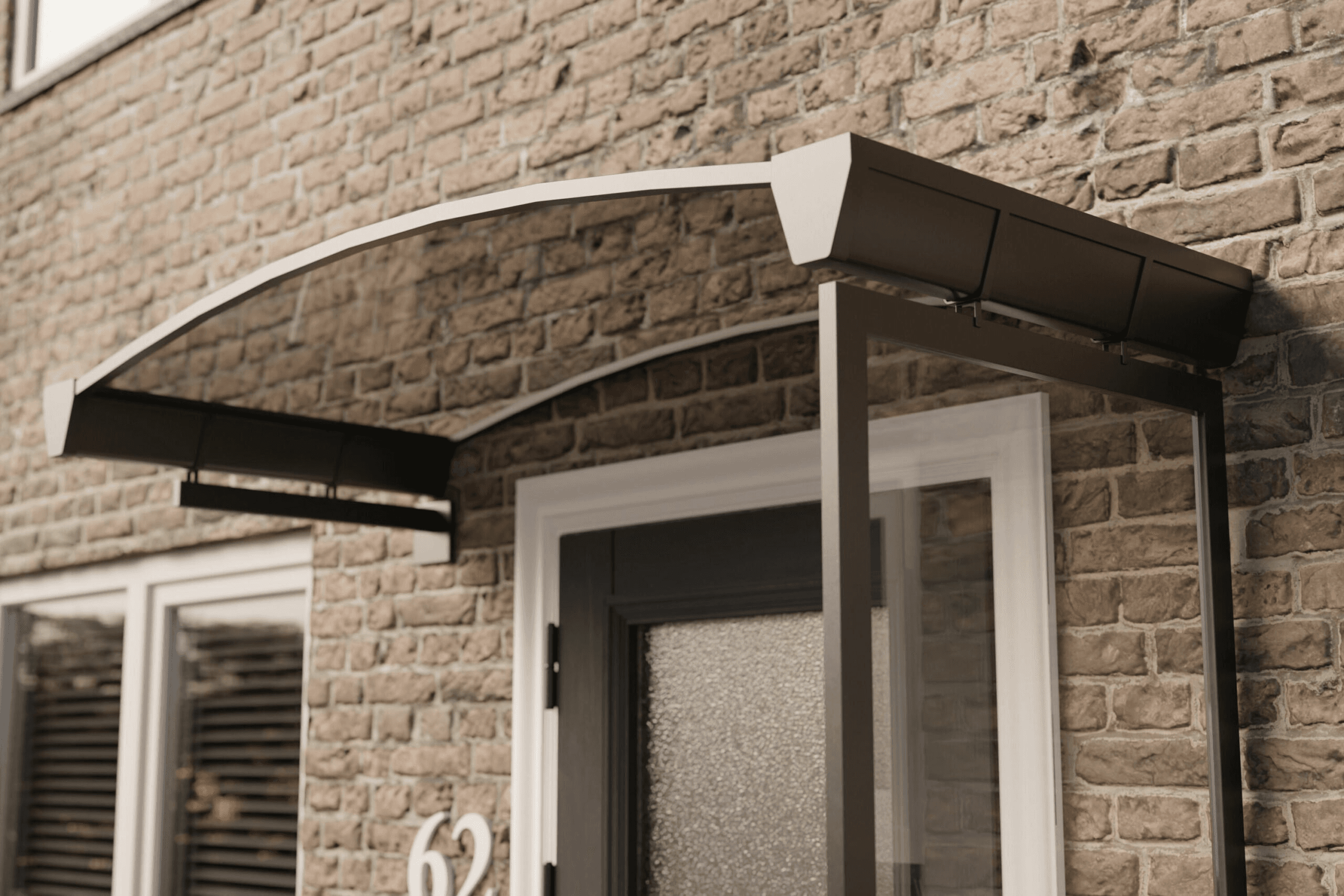 Marquise de porte sur mesure