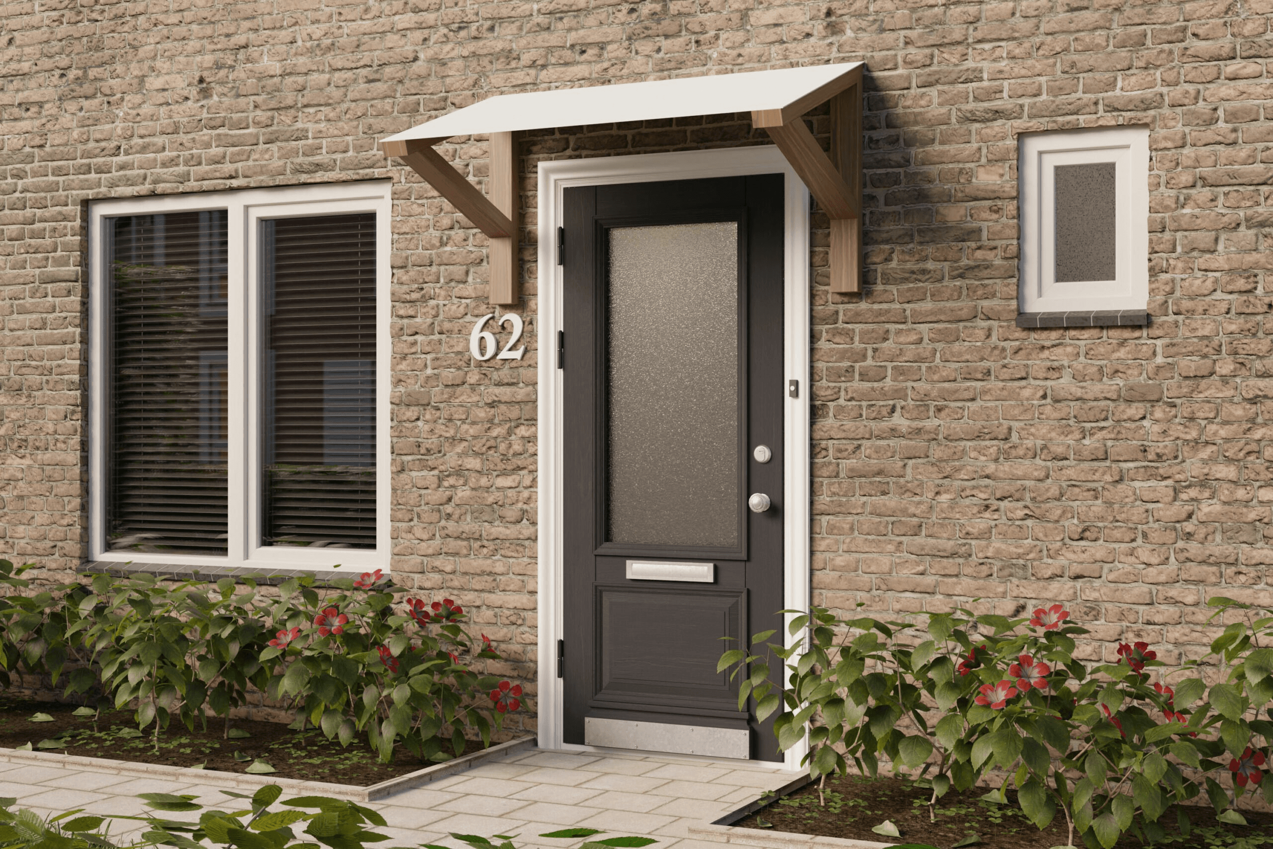 Marquise de porte sur mesure