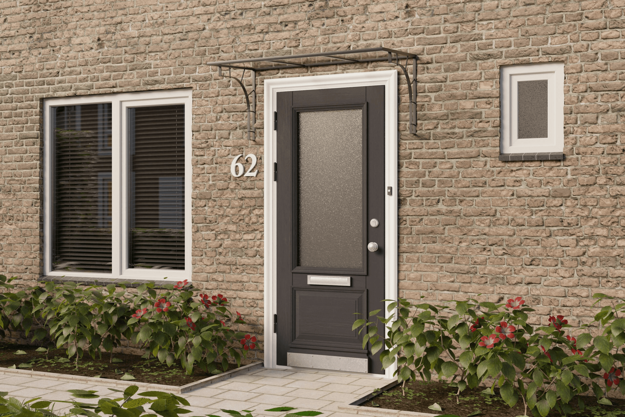 Marquise de porte sur mesure