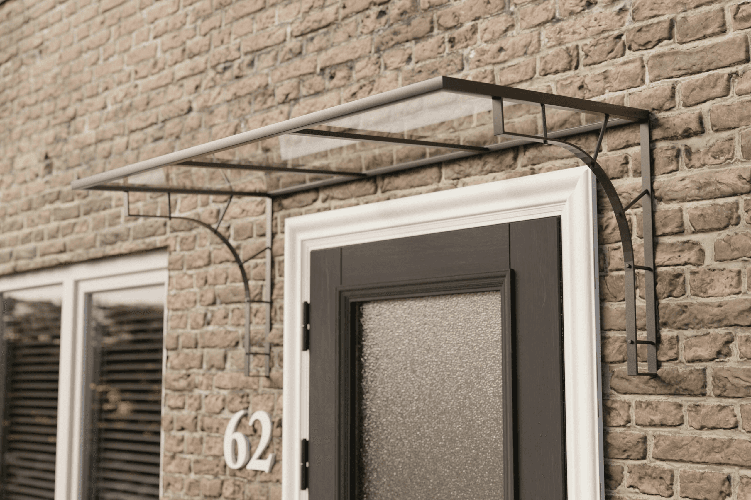 Marquise de porte sur mesure