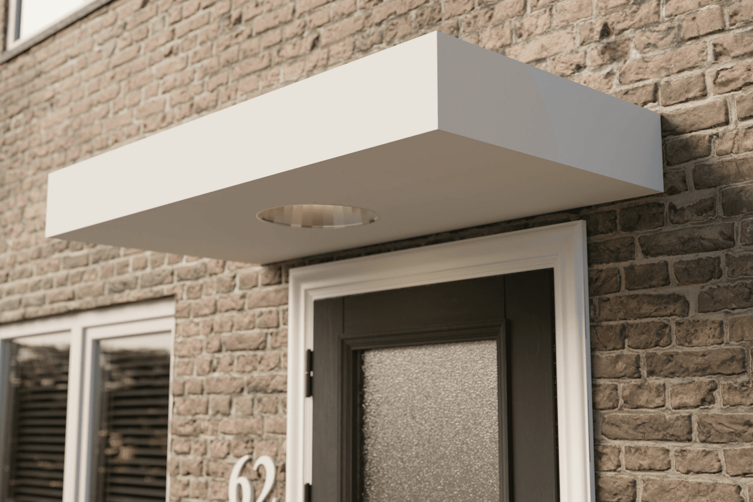 Marquise de porte sur mesure