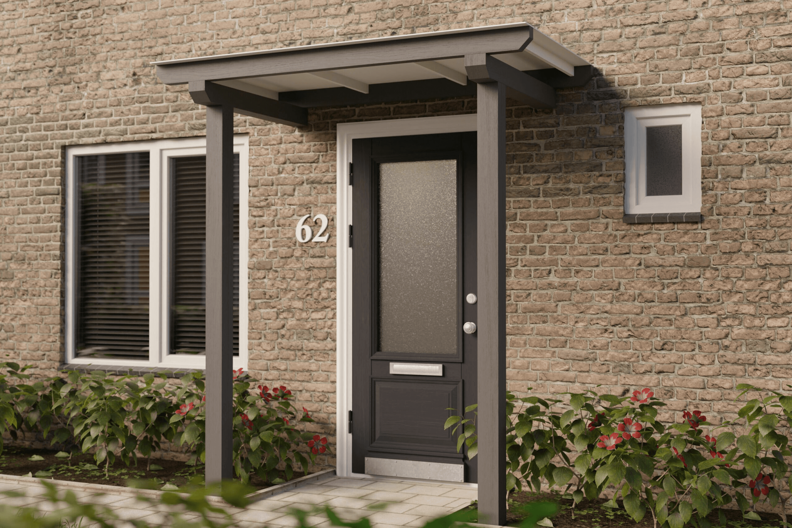 Marquise de porte sur mesure