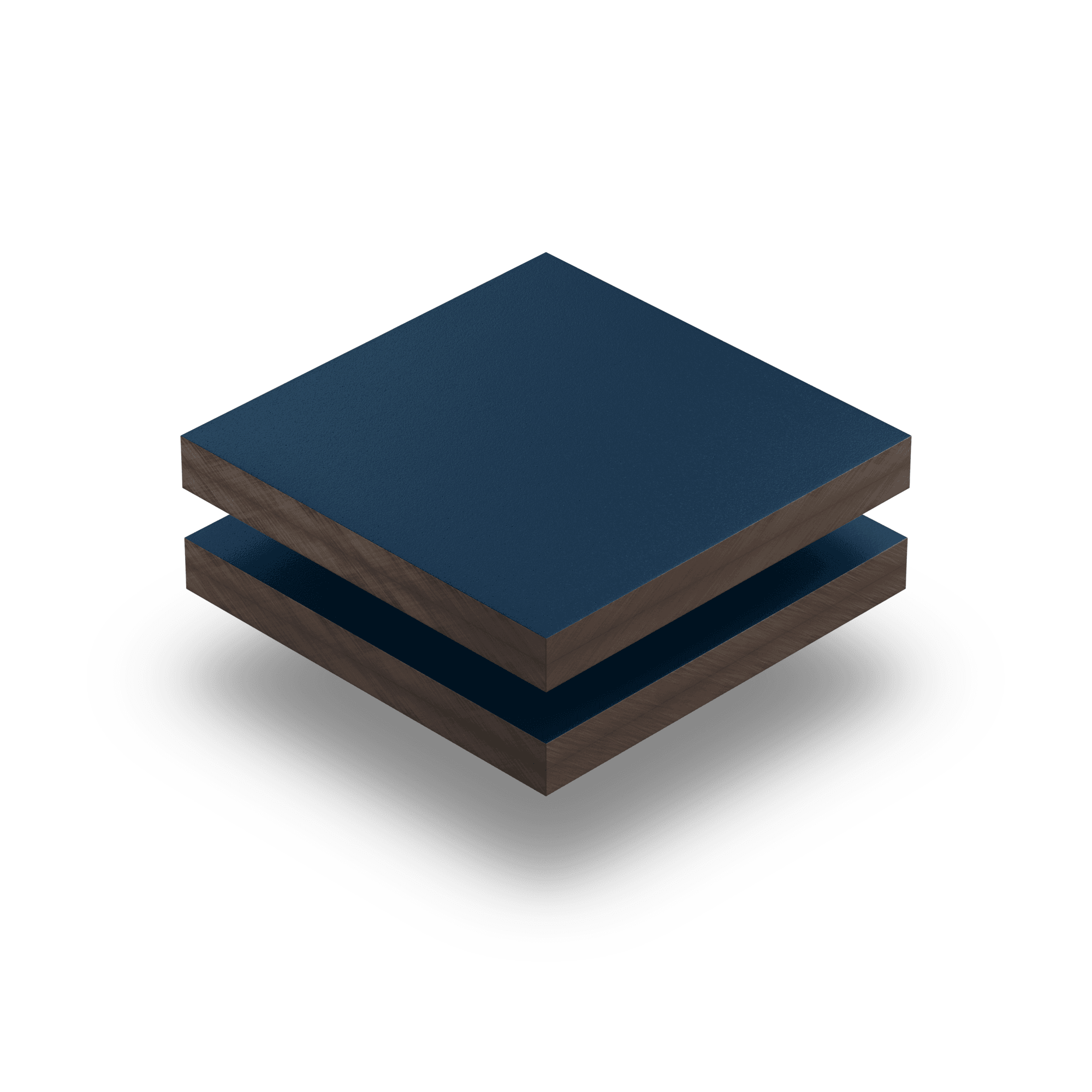 Panneau HPL structuré bleu acier