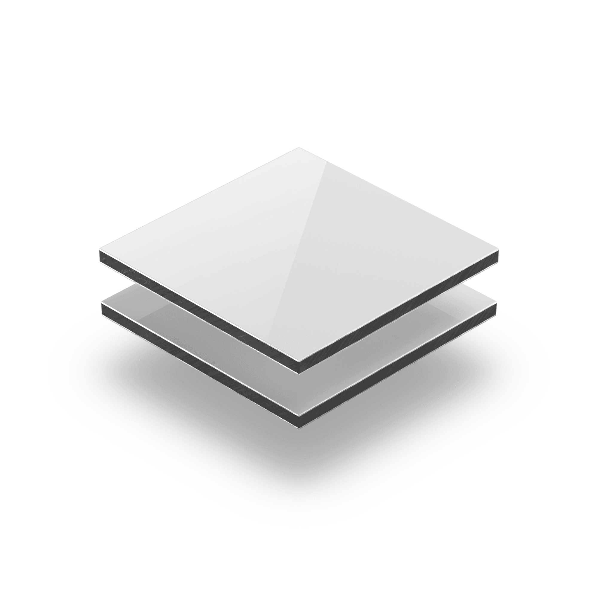 Panneau composite aluminium blanc brilliant