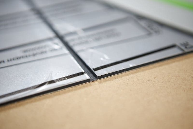 Panneau composite aluminium fraisee