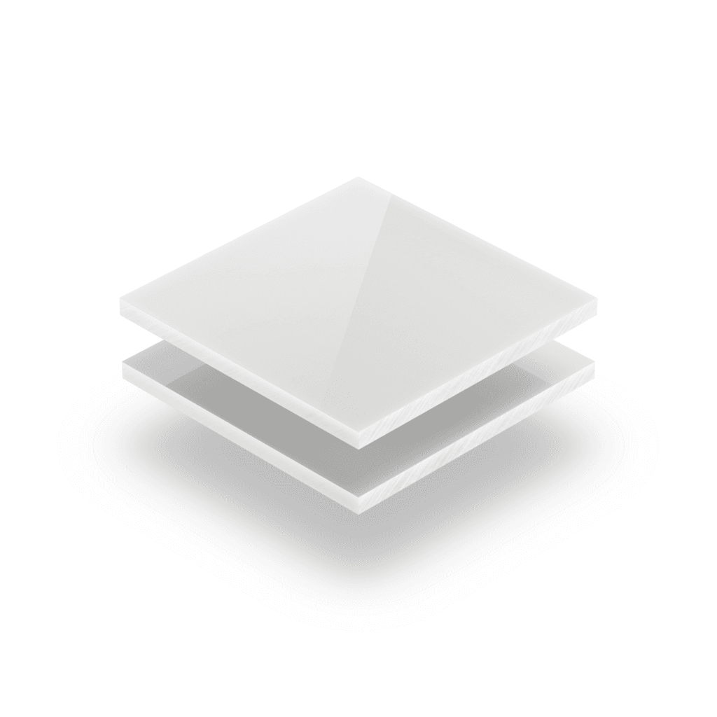Plaque plexiglass GS 4mm spécial sanitaire brillant