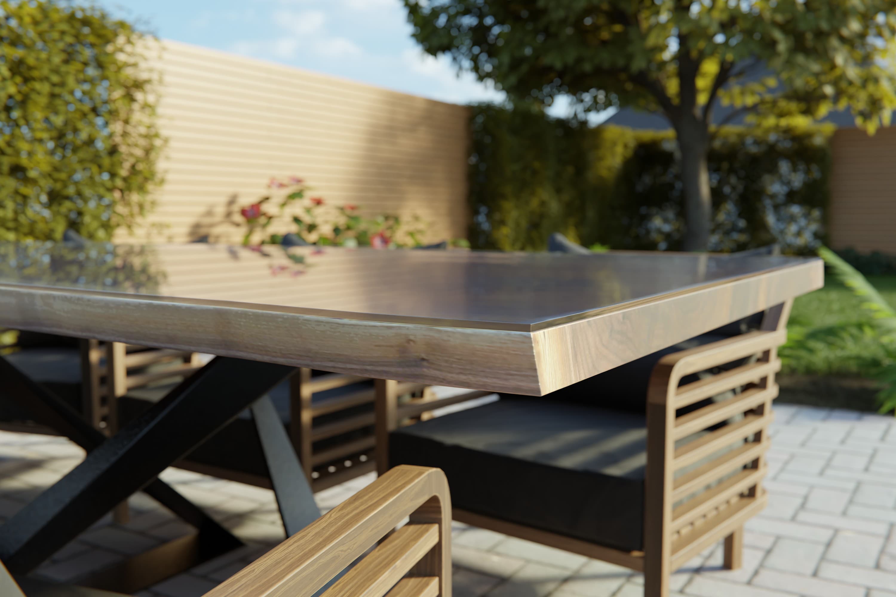 Plateau de table en plexiglass