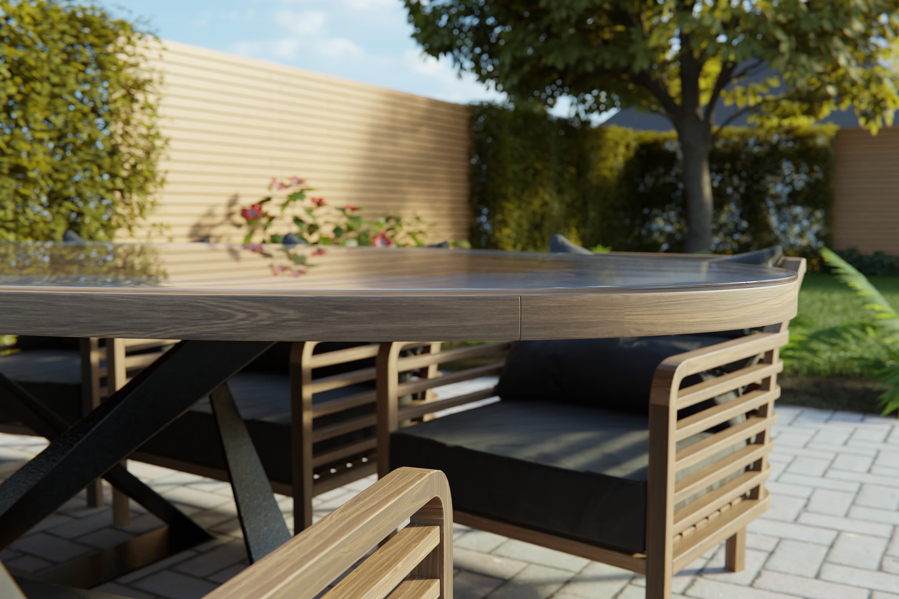 Plateau de table en plexiglass