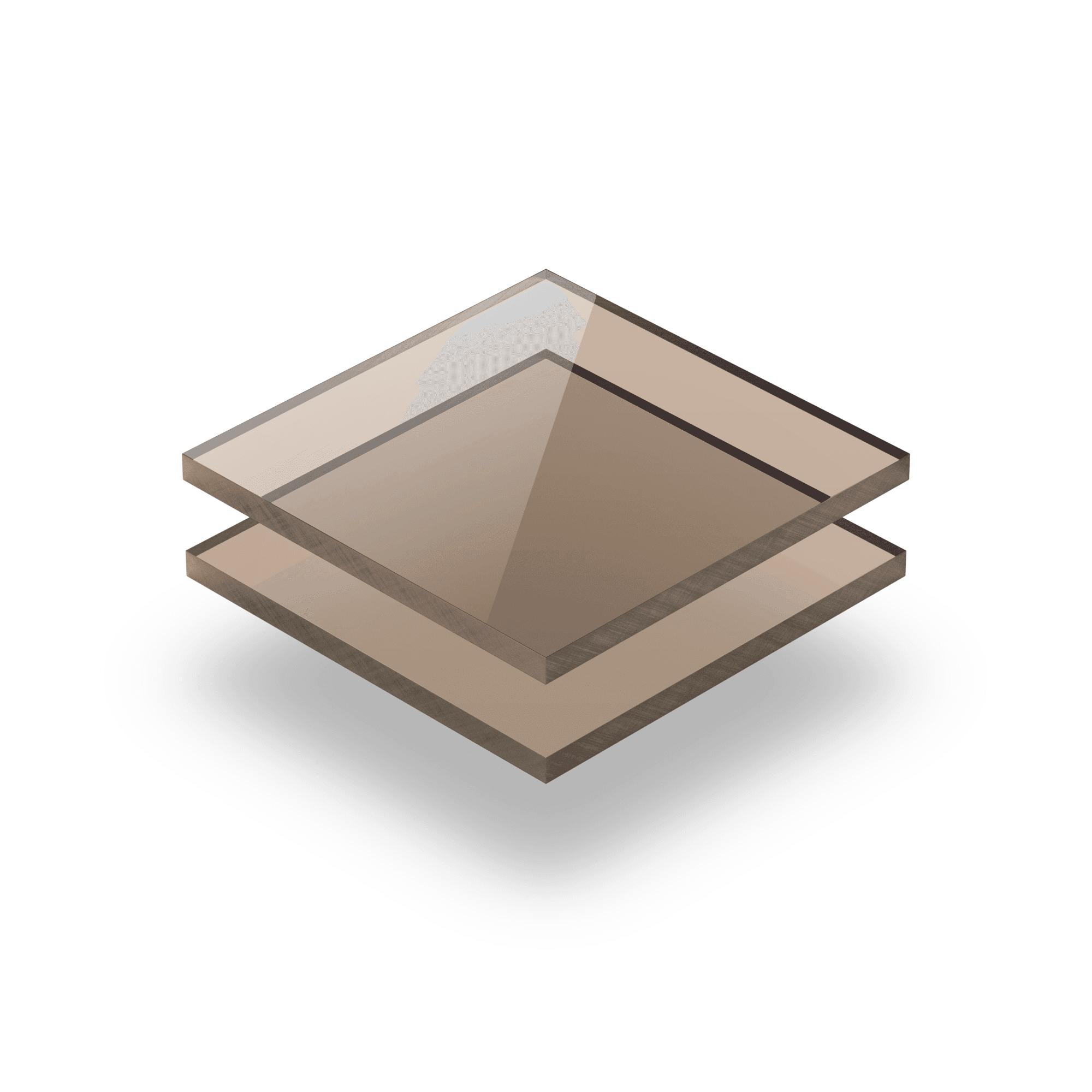 Plexiglass brun teinté