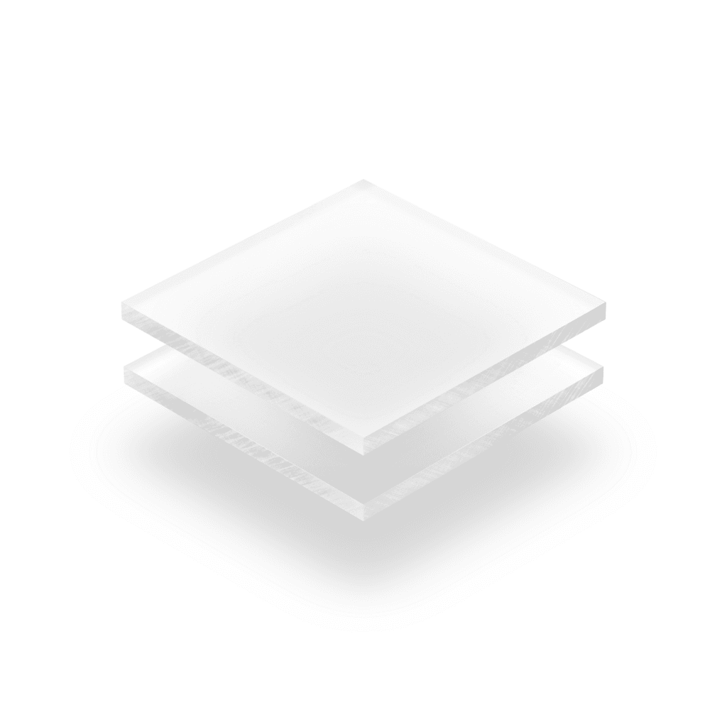 Plexiglass depoli blanc opale