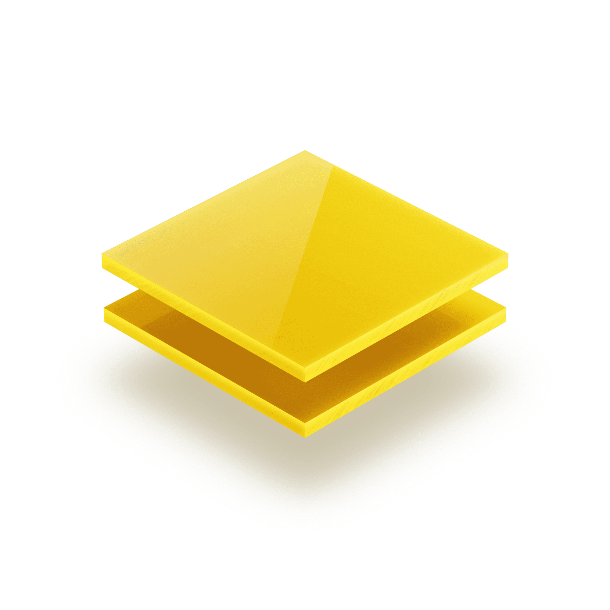 Plexiglass jaune opal