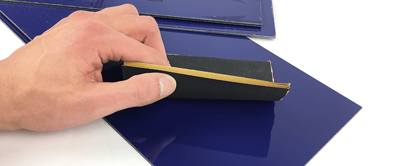 Preparation impression dibond