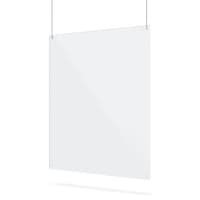 Protection plexiglass suspendu