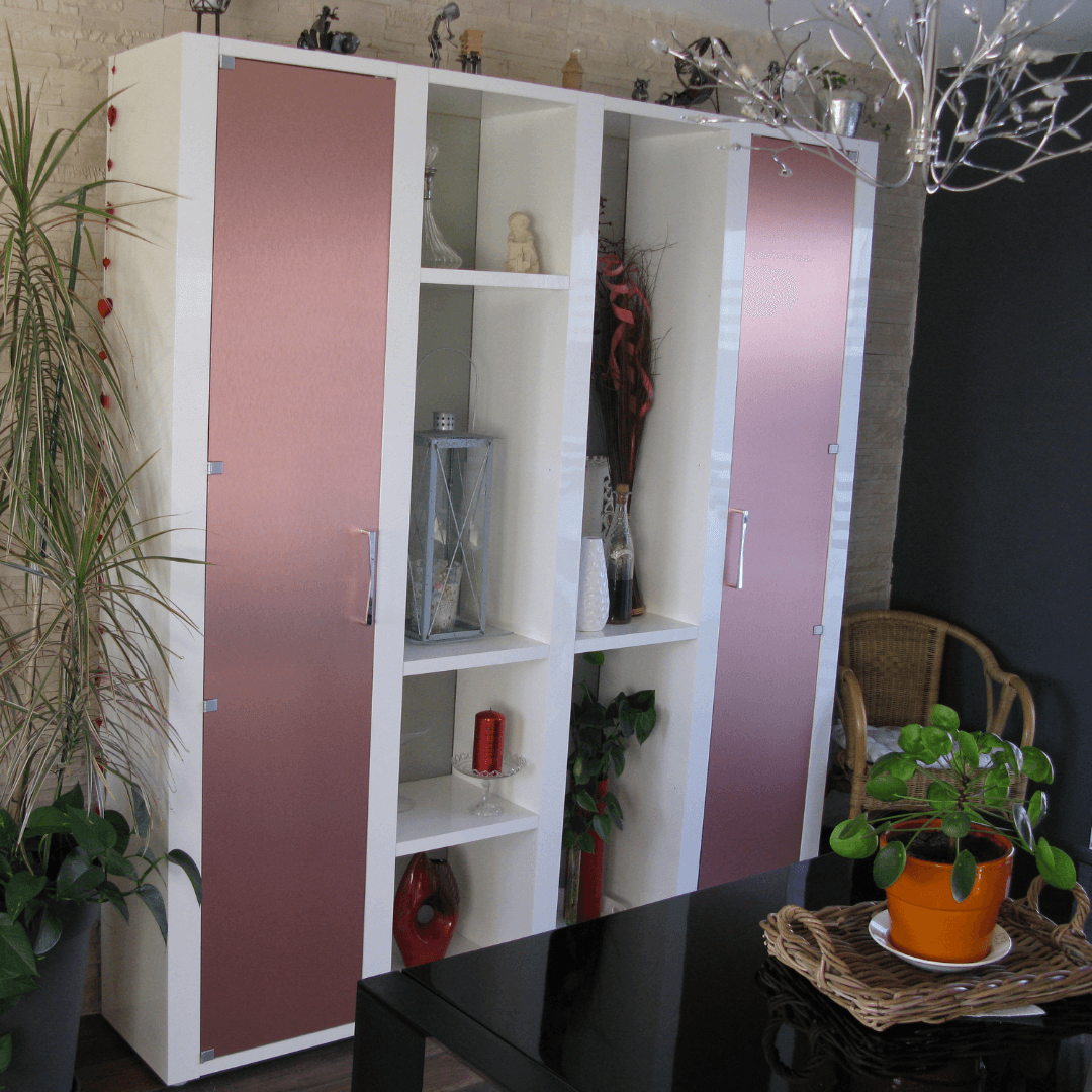 Réalisation de portes de vitrine en panneaux Dibond®