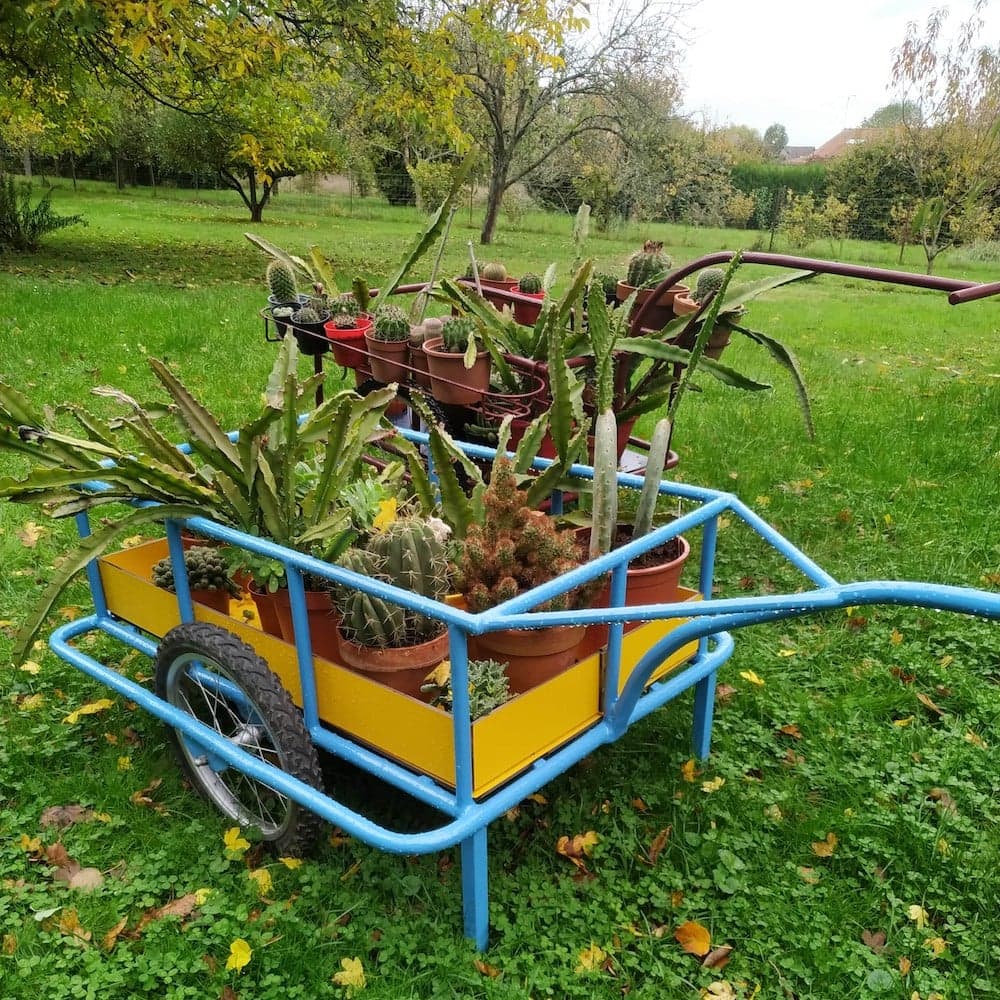 Charrette pour plantes en HPL
