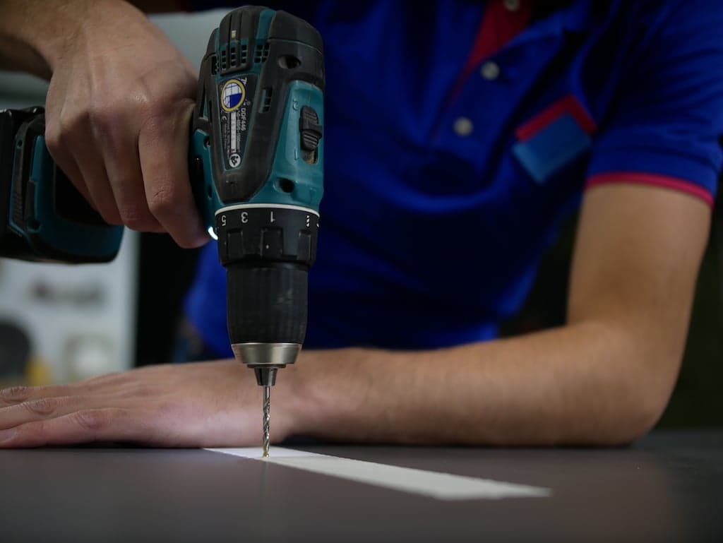 boîte à coussins de jardin hpl percage avec ruban de peintre