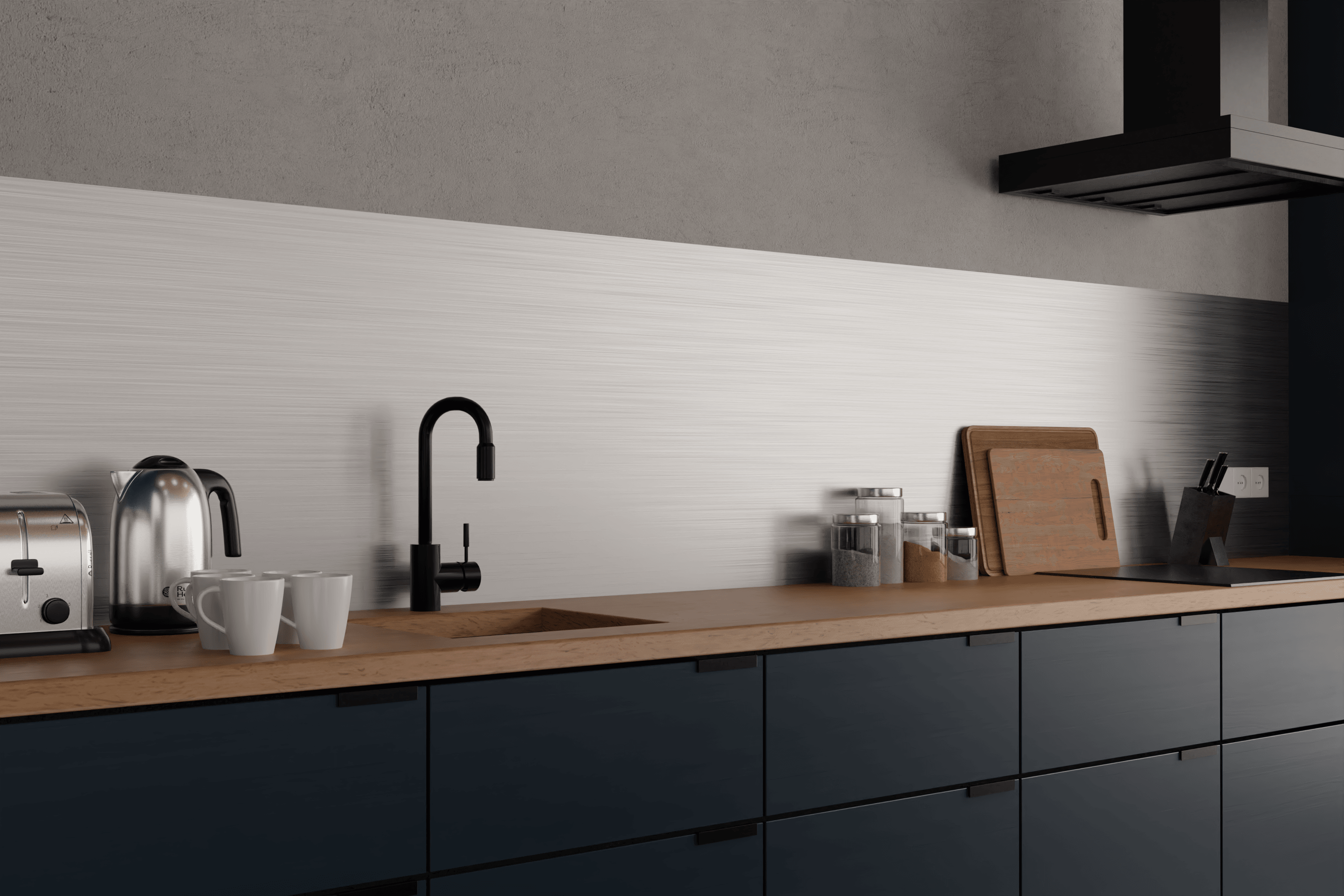credence cuisine aluminium