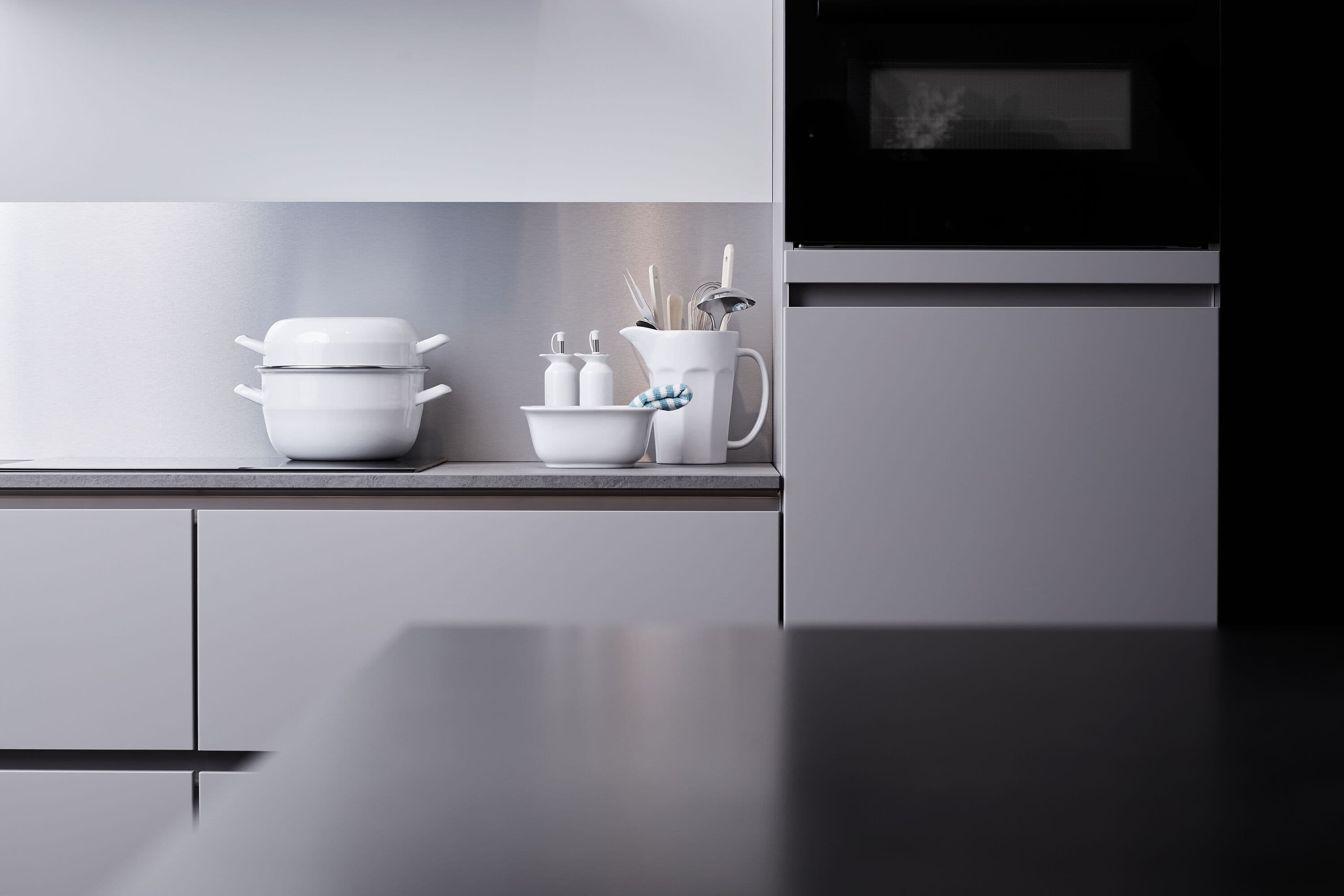 credence cuisine aluminium