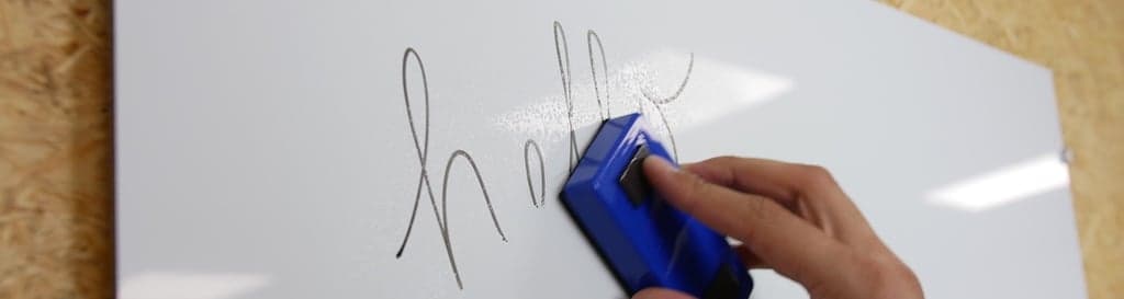 tableau blanc fabriqué en Alupanel bricolage