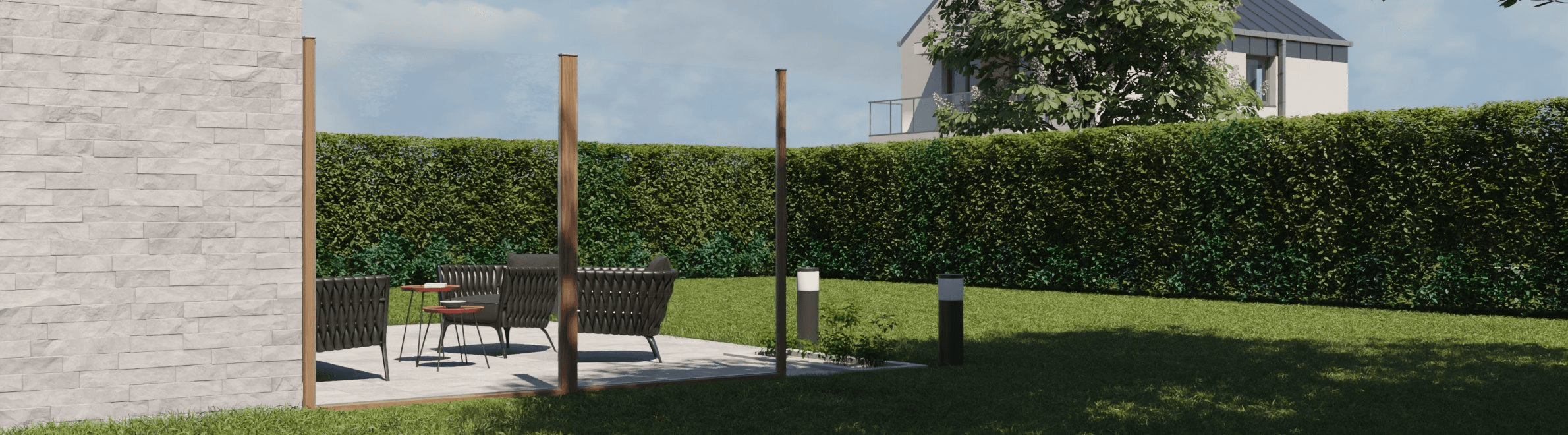 Brise vent jardin