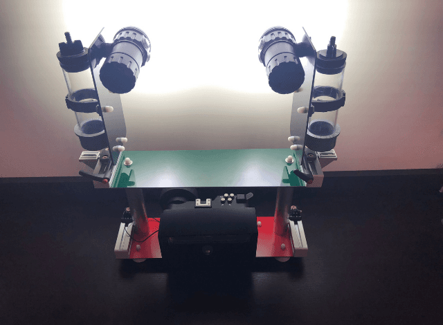 Support pour caméra sous-marine en alupanel