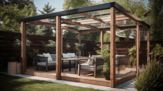 fermer une terrasse avec du plexiglas