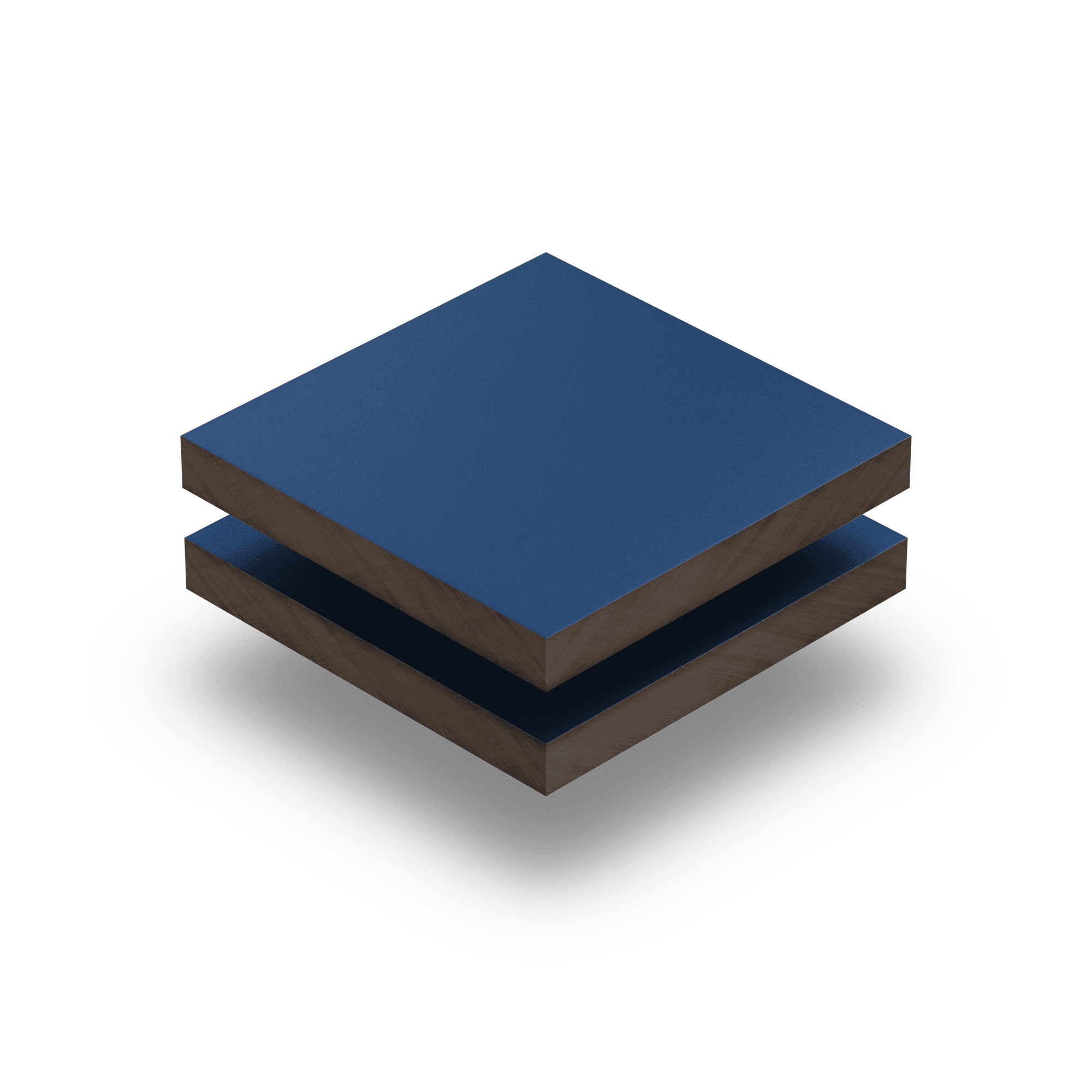 Panneau HPL structuré 6mm bleu gentiane RAL 5010