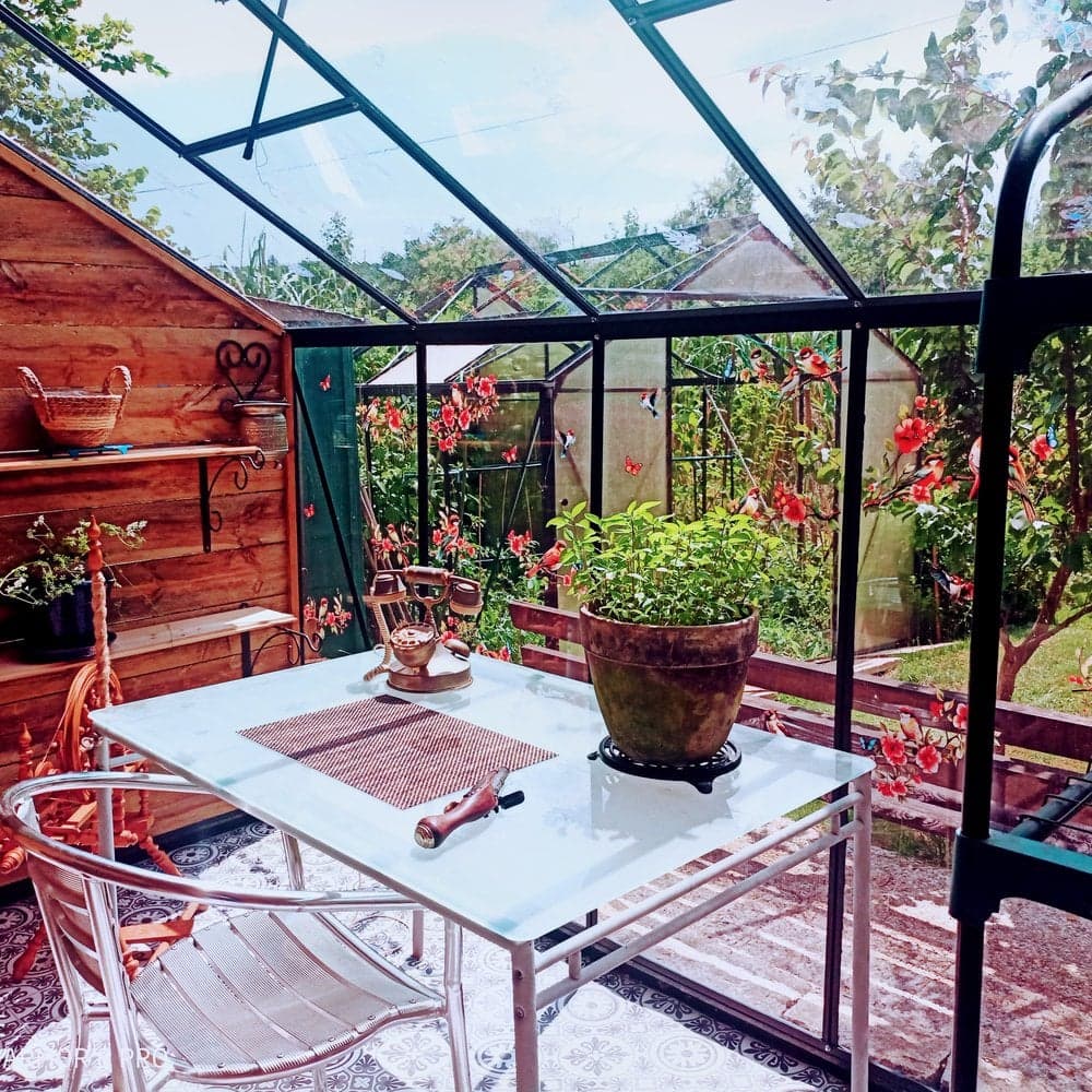 Véranda polycarbonate 4mm aménagement maison