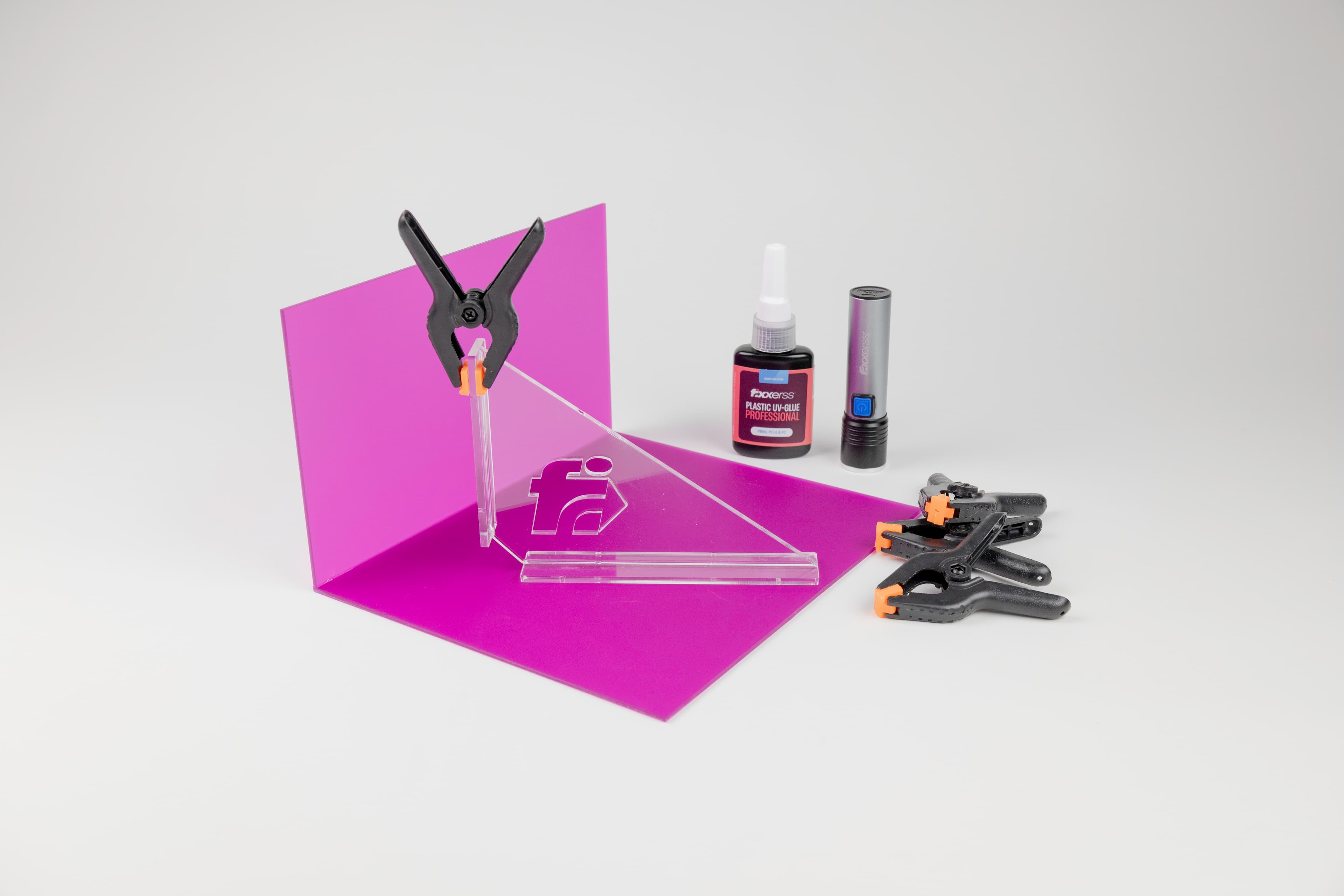 35_Fixxerss Kit de Collage UV Acrylique Professionnel