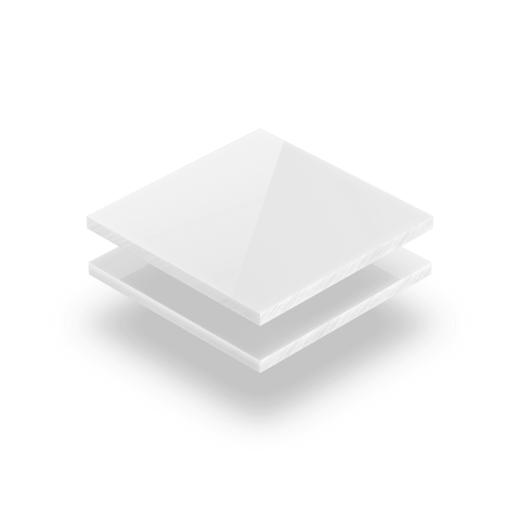 Acrylglasplatte Weiß