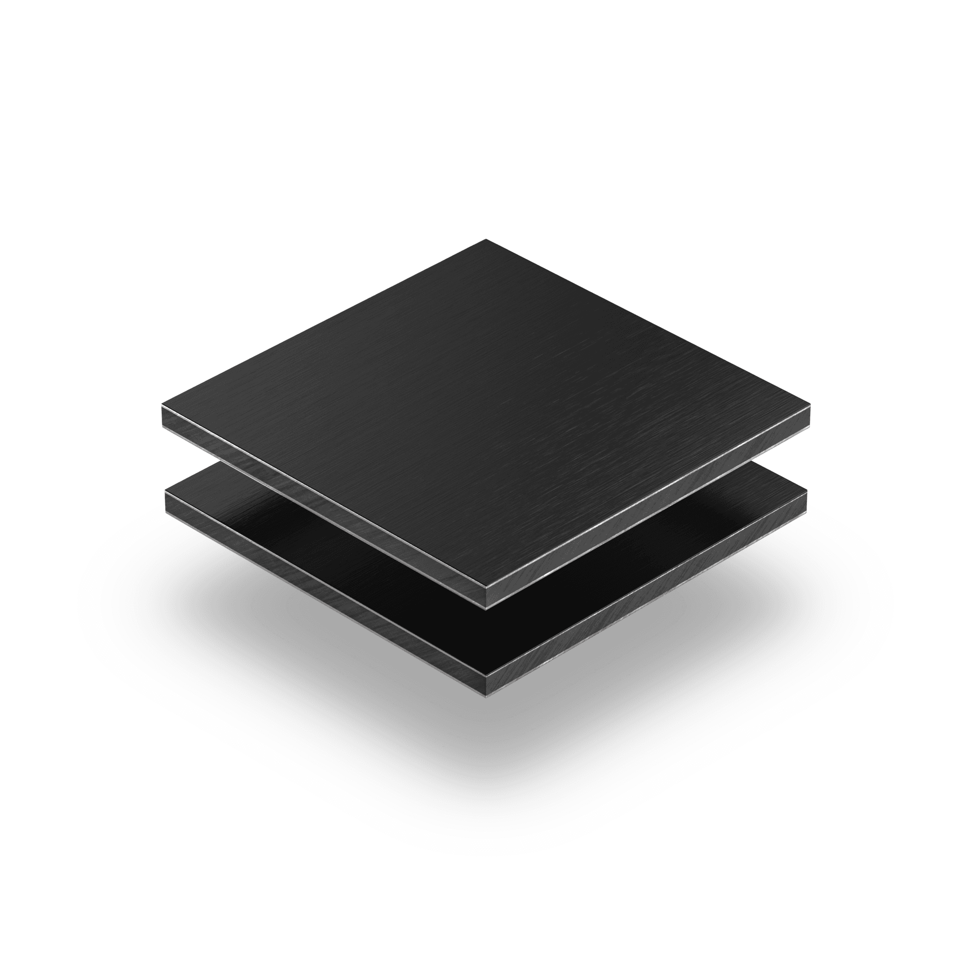 Alupanel noire brossée 3 mm