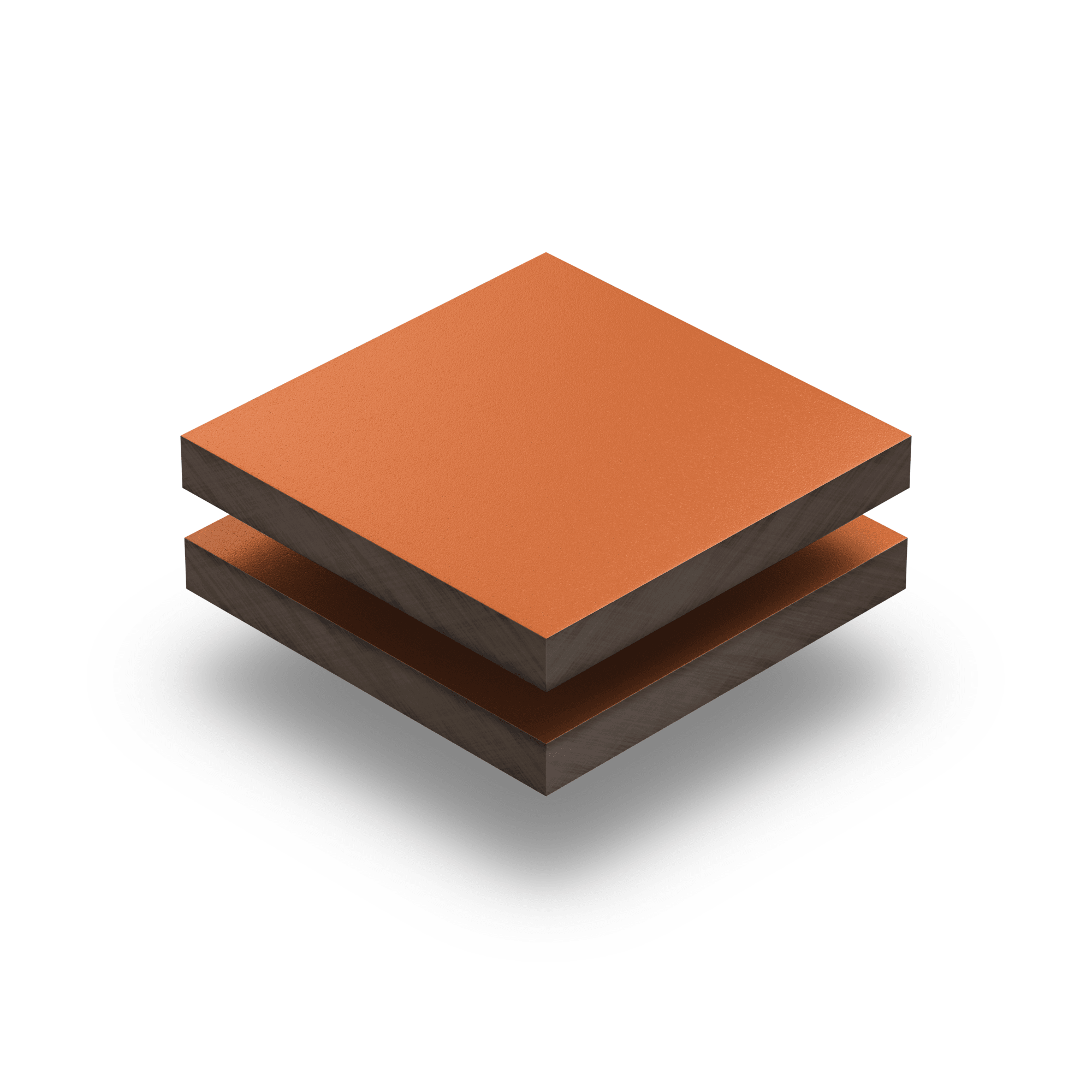 Panneau HPL structuré orange de sécurité RAL 2010
