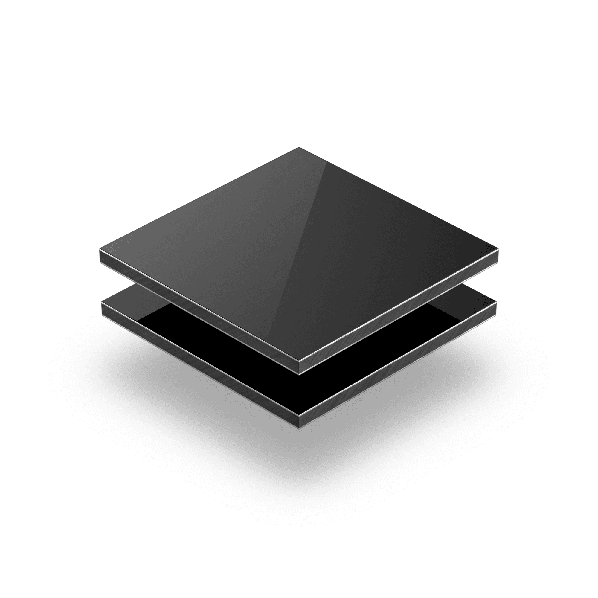 Panneau composite aluminium noir