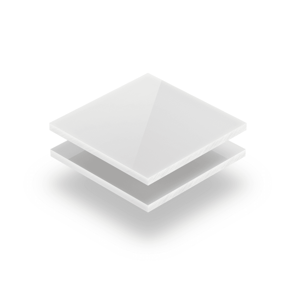 Plaque plexiglass GS 4mm spécial sanitaire brillant