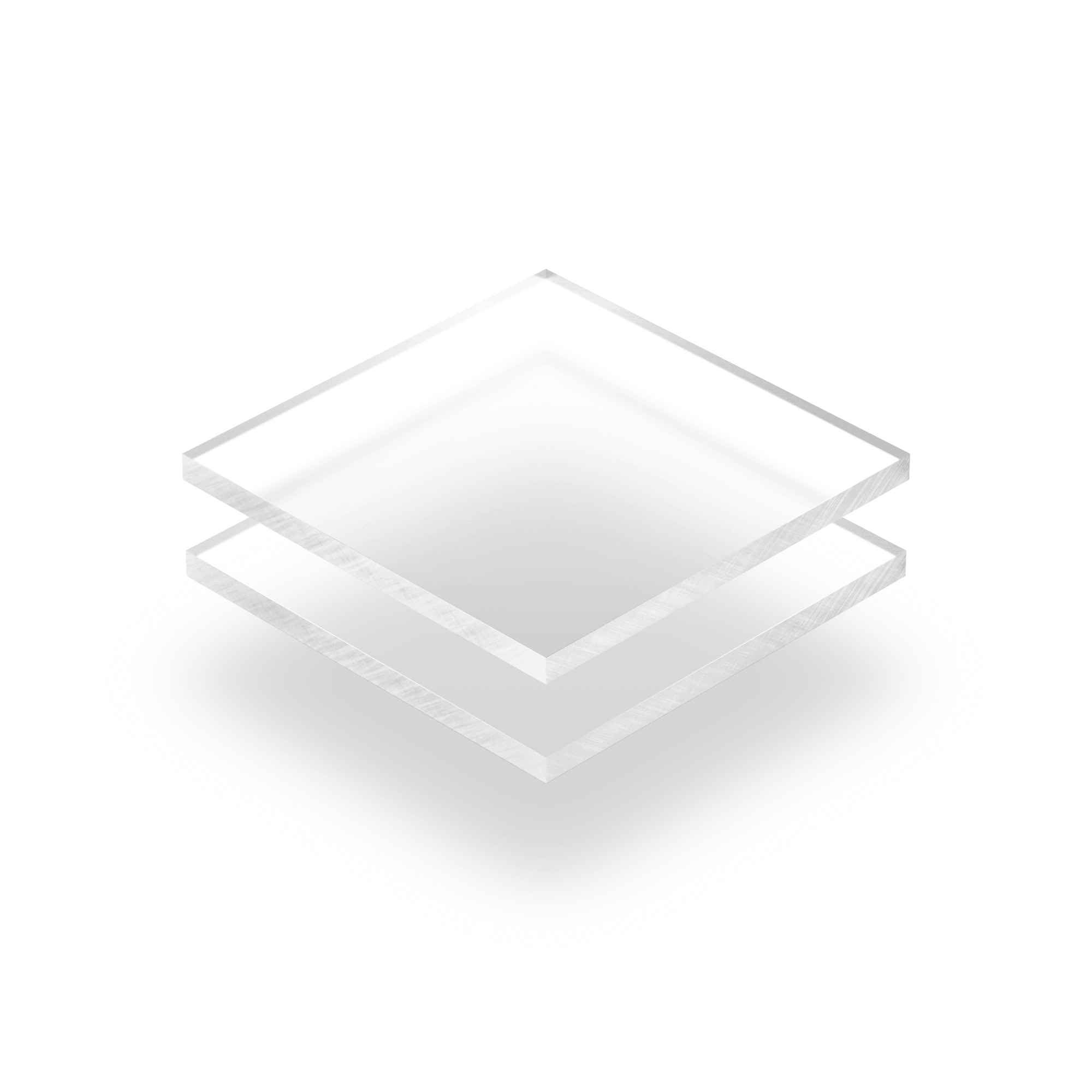 Plexiglass dépoli transparent