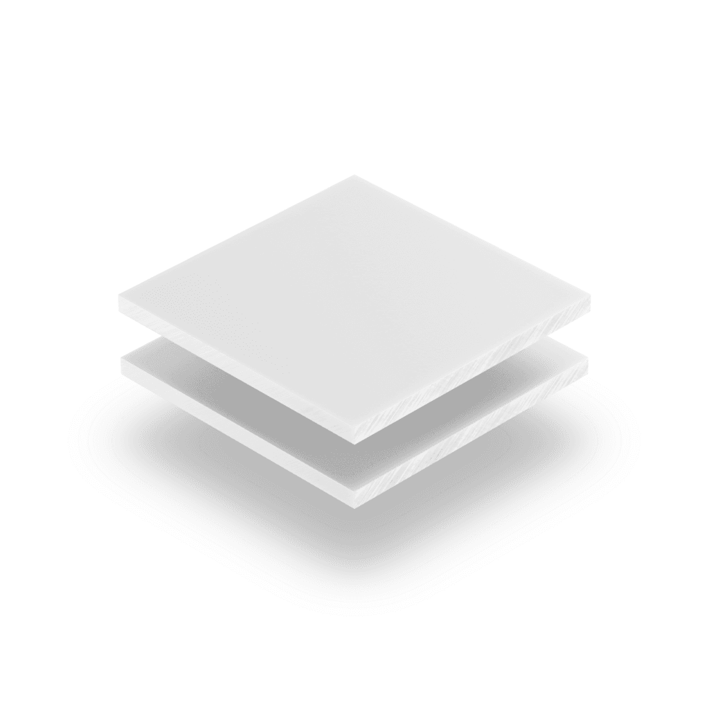 Plexiglass depoli blanc
