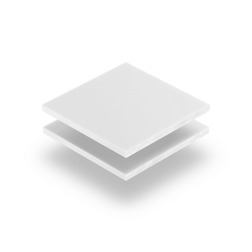 Plexiglass depoli blanc