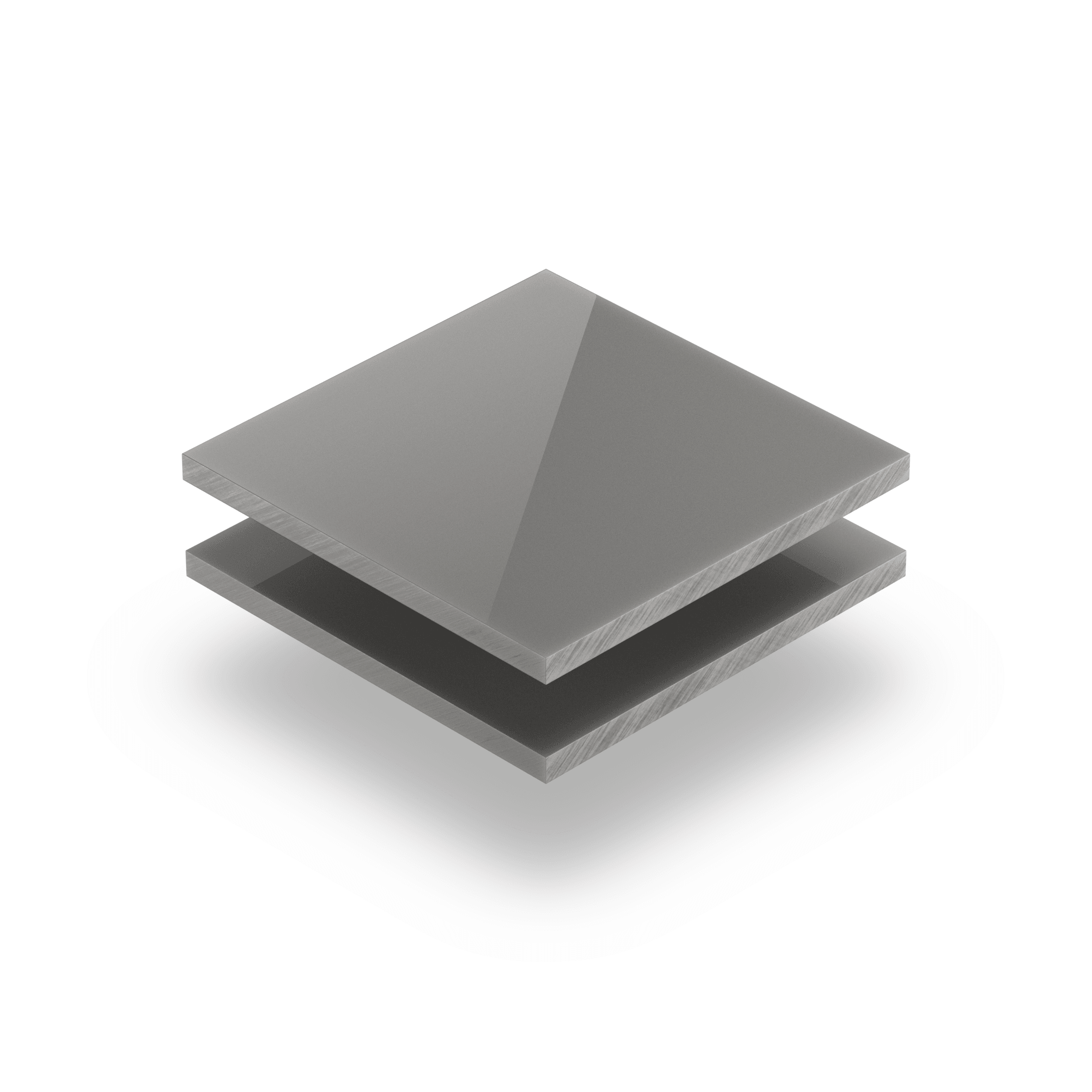 Plexiglass satiné gris ciment brilliant