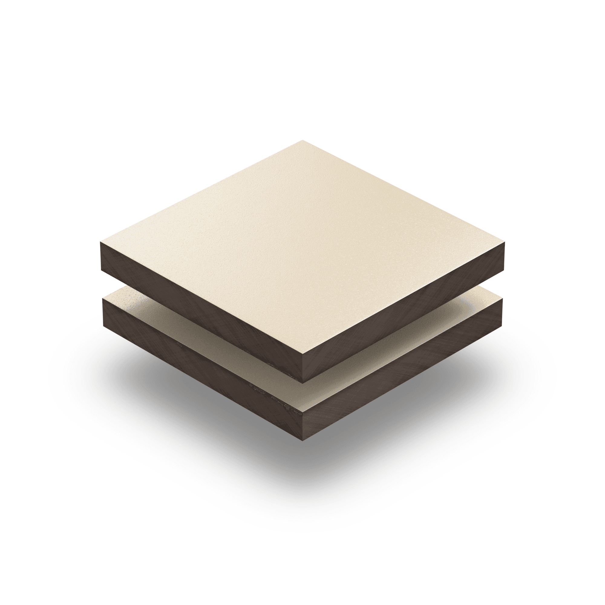 HPL ivoire clair 6mm structuré RAL 1015