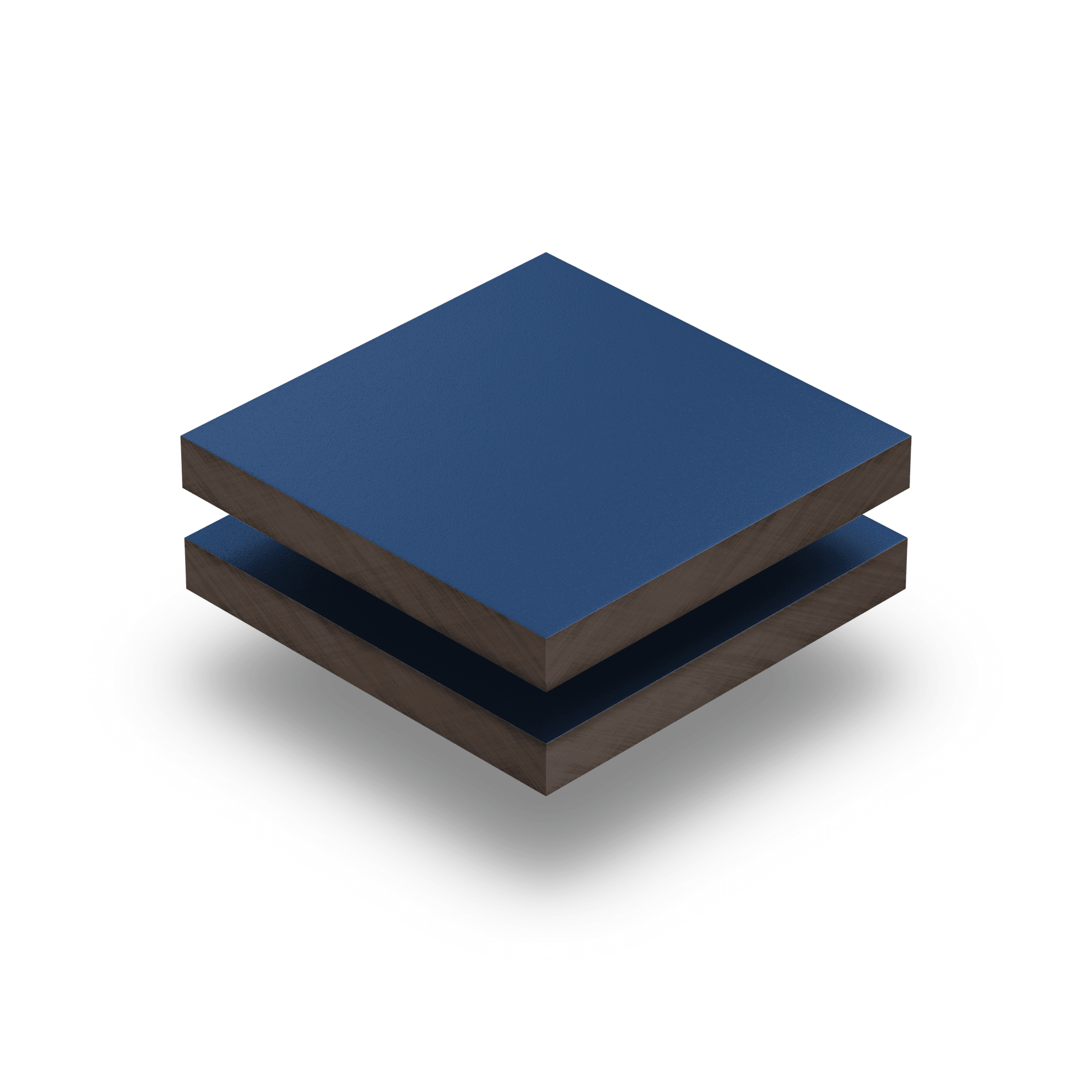 HPL bleu gentiane 6mm structuré RAL5010