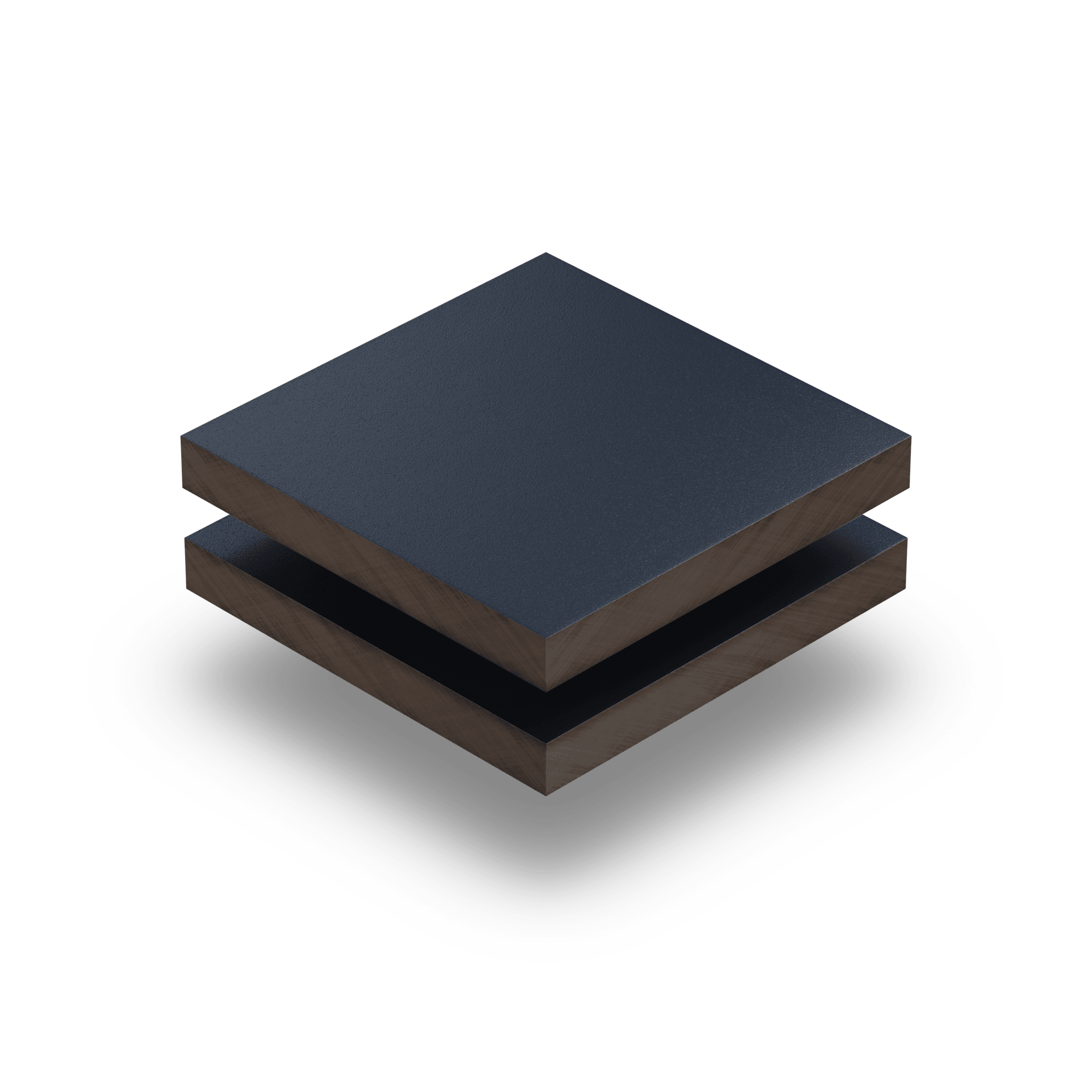 HPL bleu acier 6mm structuré RAL 5011