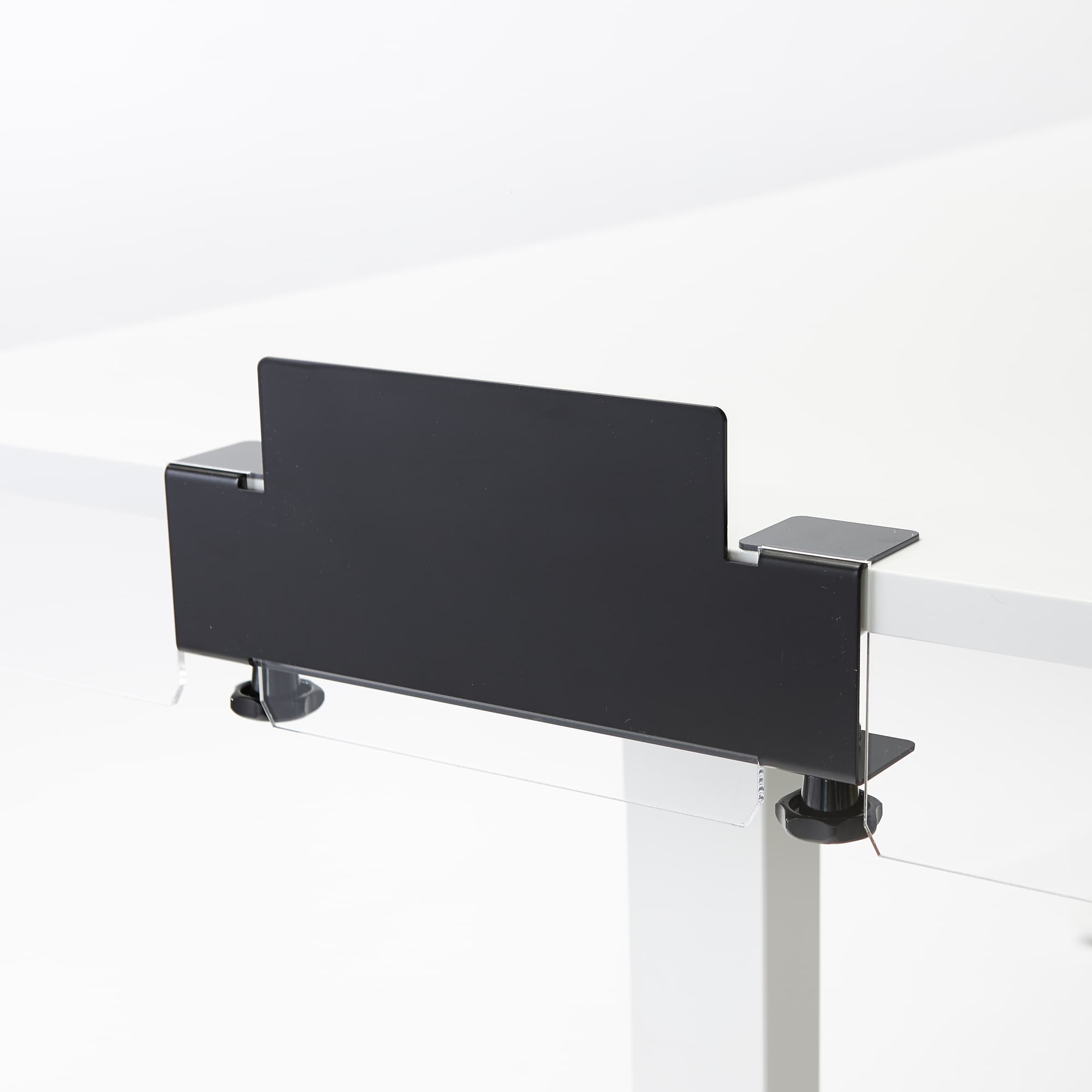 Pince pour monter plaque plexiglass sur bureau ou table